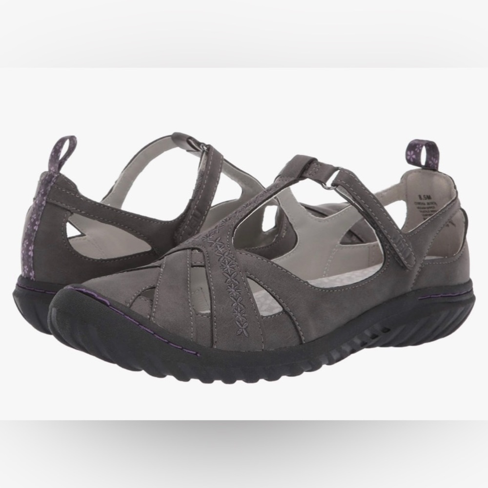 JBU by Jambu Women's Cynthia Mary Jane Flat, Charcoal, 9.5 M US